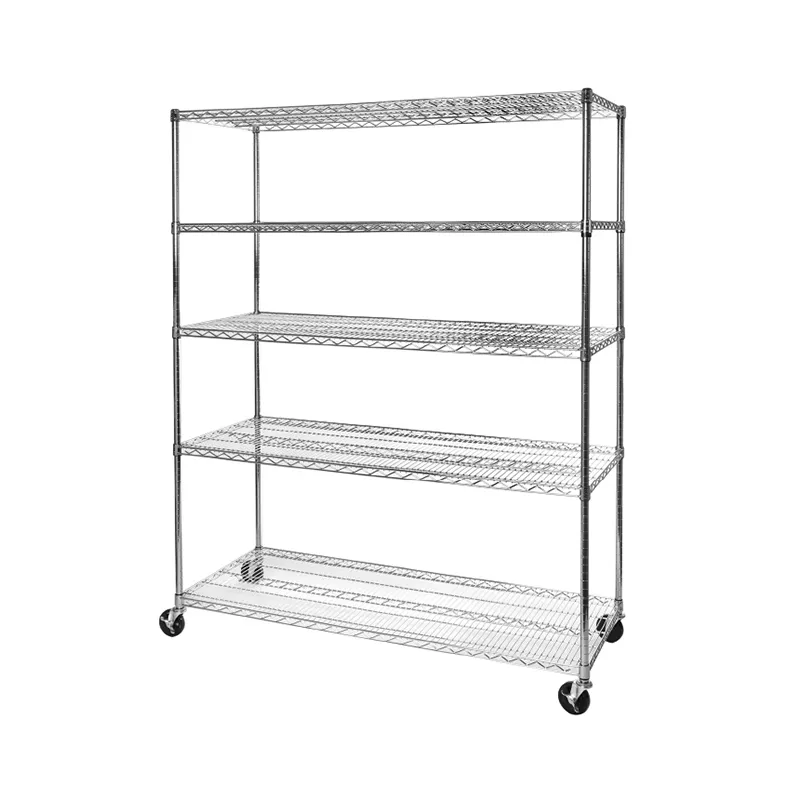 SEVILLE RACK SHE18370Z ZINC STEEL RACK ORGANIZER 5 TIER